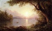 Frederic Edwin Church Landscape in the Adirondacks USA oil painting artist
